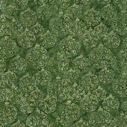 Riley Blake Fabrics Christmas Batiks Express Yourself! Holiday Sparkle Leprechaun Green