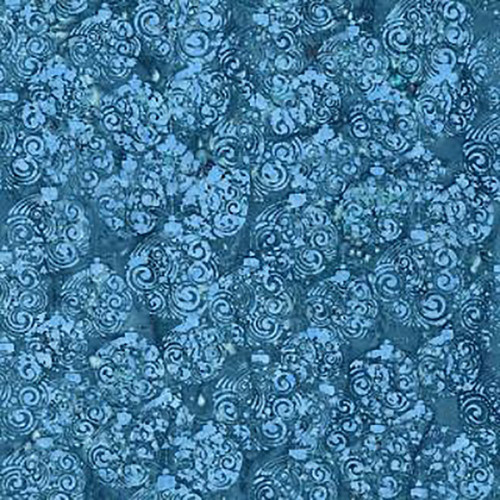 Riley Blake Fabrics Christmas Batiks Express Yourself! Holiday Sparkle Mirage Teal Blue