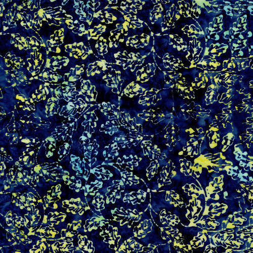 Timeless Treasures Fabrics Radiant Meadow Tonga Batiks Wing Prayer Leaves On Swirly Vines Dazzle