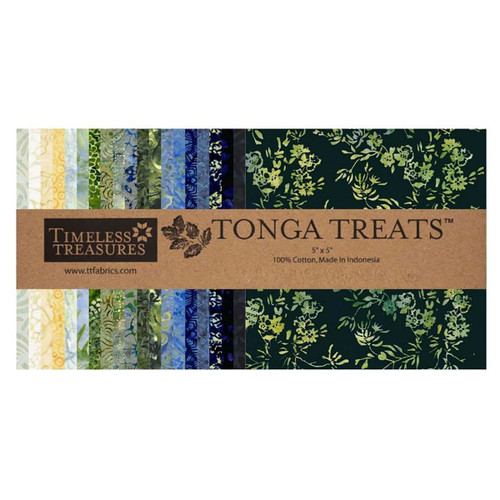 Timeless Treasures Fabrics Radiant Meadow Tonga Batiks Charm Squares 42 Five Inch Radiant