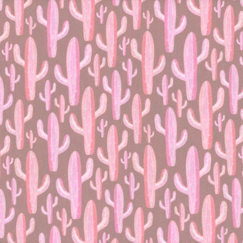 Timeless Treasures Fabrics Disco Cowgirl Cactus Brown