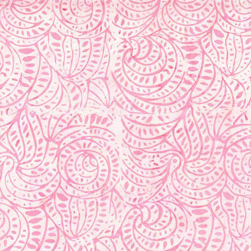 Timeless Treasures Fabrics Geranium Pink Tonga Batiks Pea Blush Pink
