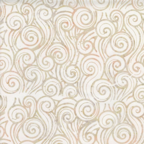 Timeless Treasures Fabrics Cabo Tonga Batiks Swirls Beach Cream