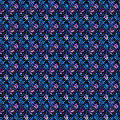 Timeless Treasures Fabrics Fantasia Geo Diamond Floral Blue