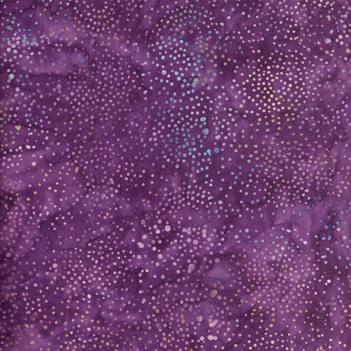 Timeless Treasures Fabrics Cosmic Tonga Batiks Cosmic Dots Plum