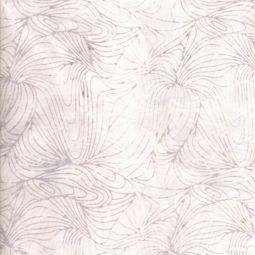 Timeless Treasures Fabrics Cosmic Tonga Batiks Lines Palm Leaves Silver Grey