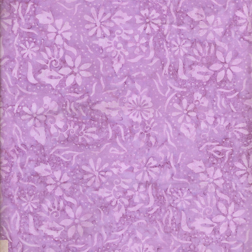 Timeless Treasures Fabrics Cosmic Tonga Batiks Pearled Floral Orchid Purple