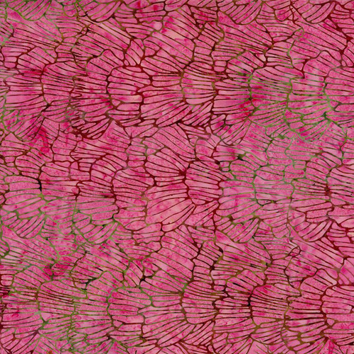 Timeless Treasures Fabrics Geranium Tonga Batiks Wings Petal Pink