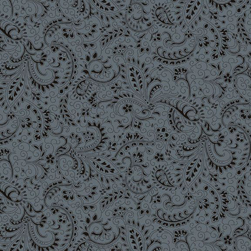 Marcus Fabrics Life on the Prairie Little House on the Prairie Pam Buda Blue Fancy Paisley