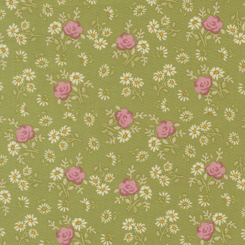 Moda Fabrics My Secret Garden Stacy Iest Hsu Rose Garden Floral Green