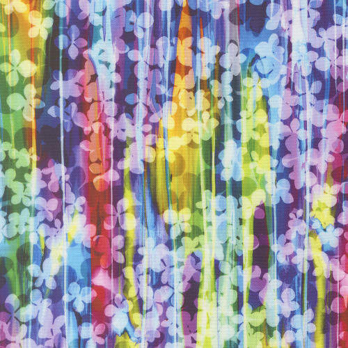 Moda Fabrics Gradients Gallery Moda Veils Of Color Florals  Multi Pink Red Blue Yellow