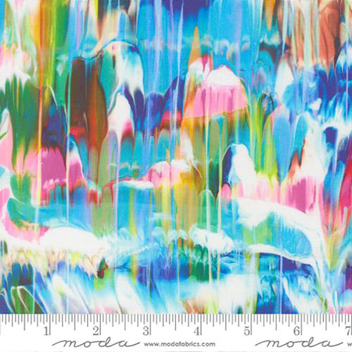 Moda Fabrics Gradients Gallery Moda Vibrant Emulsion   Multi Pink Red Blue Green