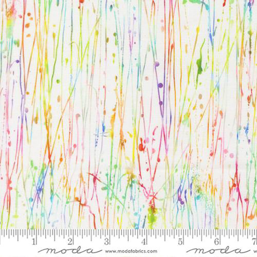Moda Fabrics Gradients Gallery Moda Dripping Paint Stripes  Multi Pink Red Blue Green