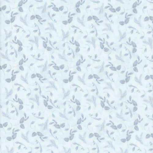 Wilmington Prints Blushing Meadow Danhui Nai Leaf Toss Blue