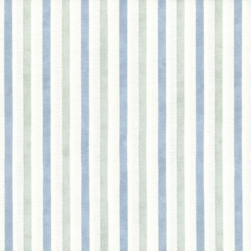 Wilmington Prints Blushing Meadow Danhui Nai Stripes CreamGreen