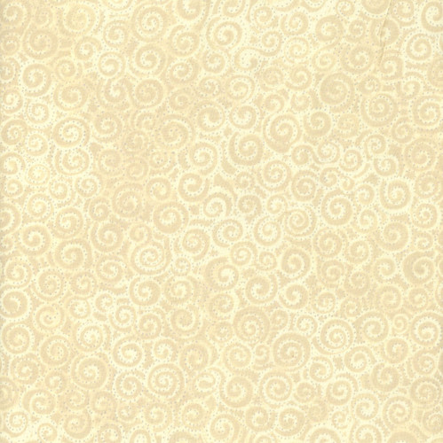 Clothworks Fabrics Laurel Burch Cream Swirls 108 Inch Wide Quilt Backing