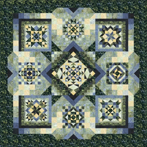 <p>Timeless Treasures Tonga Batiks Radiant Meadow Quilt Kit</p>