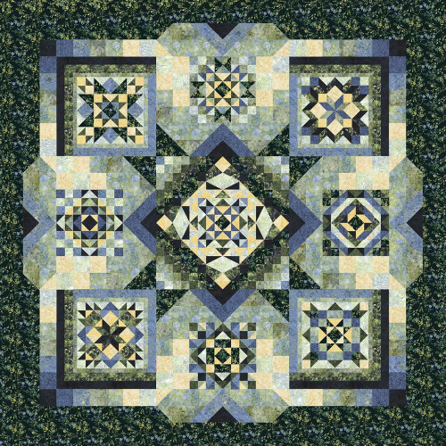 <p>Timeless Treasures Tonga Batiks Radiant Meadow Quilt Kit</p>