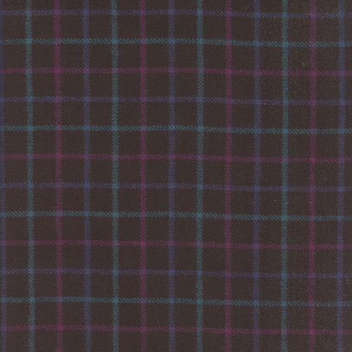 Marcus Fabrics Primo Plaids Woven Flannel Hidden Gems Tattersal Plaid Black