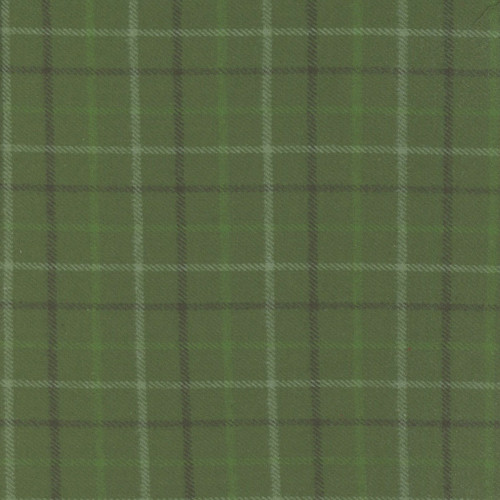 Marcus Fabrics Primo Plaids Woven Flannel Holiday Cheer Tattersal Plaid Green