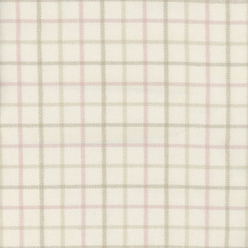 Marcus Fabrics Primo Plaids Woven Flannel Soft and Subtle Tattersal Plaid Pink