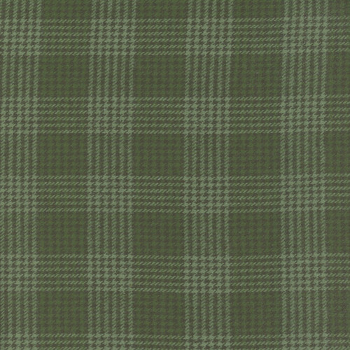 Marcus Fabrics Primo Plaids Woven Flannel Holiday Cheer Houndstooth Plaid Green