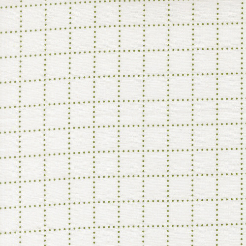 Moda Fabrics Bloomsberry Camille Roskelley Stroll Plaid White Green