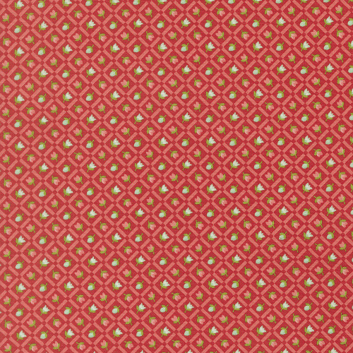 Moda Fabrics Bloomsberry Camille Roskelley Floral Check Red Red