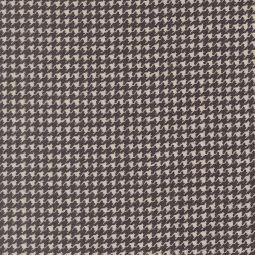 Moda Fabrics Flannel Gatherings Basics Primitive Gatherings Houndstooth Titanium Grey