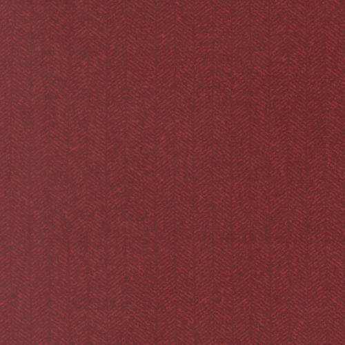 Moda Fabrics Flannel Gatherings Basics Primitive Gatherings Herringbone Brick Red