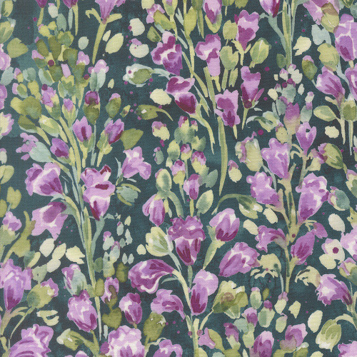 Moda Fabrics Fleur The Love Create Joy Project Cherish Florals Dark Teal Teal