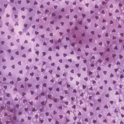 Moda Fabrics Fleur The Love Create Joy Project Sweetheart Valentines Small Hearts Lilac Purple