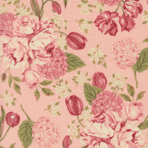 Moda Fabrics Je Taime Stacy Iest Hsu Love Garden Floral Blush Pink