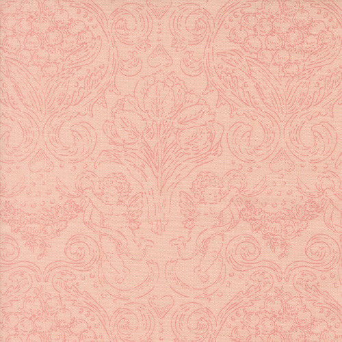 Moda Fabrics Je Taime Stacy Iest Hsu Pure Love Jaquard Damask Blush Pink