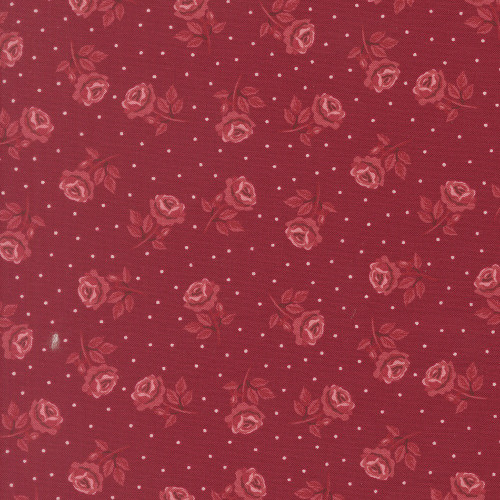 Moda Fabrics Je Taime Stacy Iest Hsu Roses Are Red Floral Scarlet Red