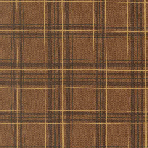 Moda Fabrics Northwoods Lodge Deb Strain Northwoods Plaid Bark Brown