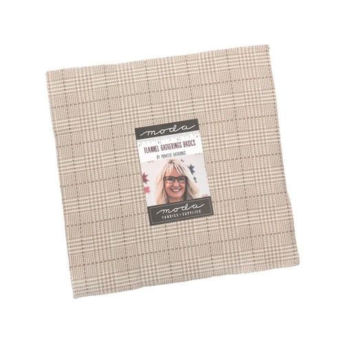 Moda Fabrics Flannel Gatherings Basics Primitive Gatherings Layer Cake Ten Inch Squares