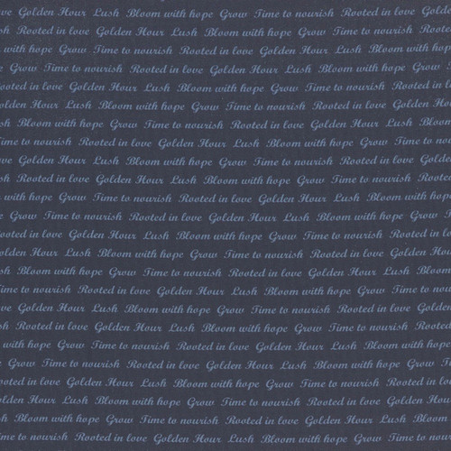Clothworks Fabrics Floral Drama Beth Grove Navy Blue Garden Inspirations and Words