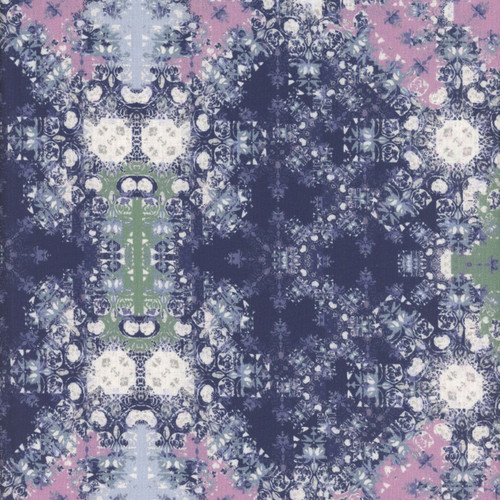 Mia Presley Designs Fabric Polar Kingdom Icy Kaleidoscope Blue Pink