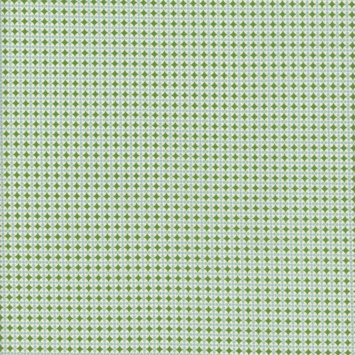 Mia Presley Designs Fabric Retro Christmas Green Blue Sparkle