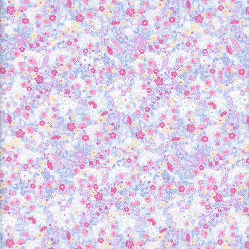 Andover Fabrics Dance Class Makower UK Floral Blue