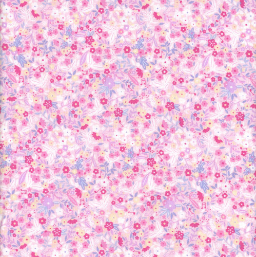 Andover Fabrics Dance Class Makower UK Floral Pink