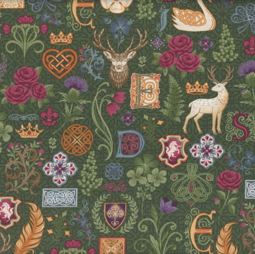 Andover Fabrics Kindred Makower UK Legend Green