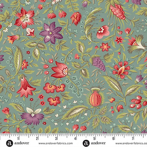 <p>Andover Fabrics Paradise 108s Renee Nanneman Tropical 108 Inch Wide Quilt Backing Lagoon</p>