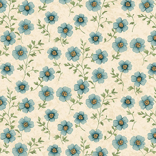 Andover Fabrics Sparrow Falls Michael Nardi Blossom Ivory