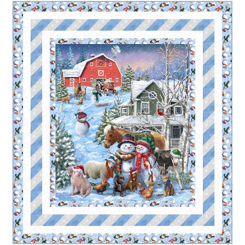 Windham Fabrics Winter Wonder Winter on the Farm Quilt Kit