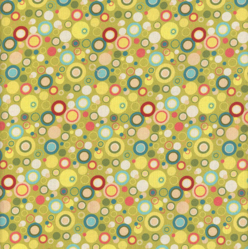 Henry Glass Fabrics Bubble Dot 108 Inch Wide Quilt Back Leanne Anderson Dots Green