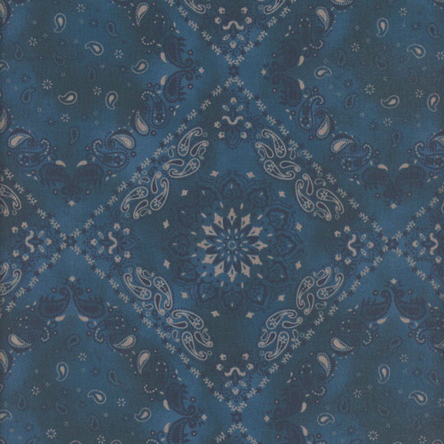 Windham Fabrics Lone Star Trail Whistler Studios Bandana Navy