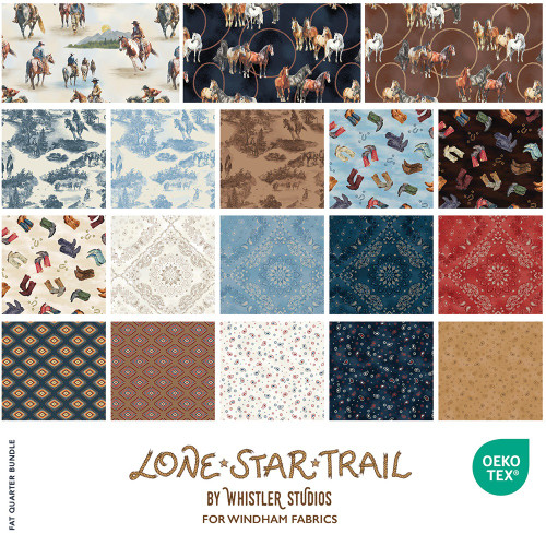 Windham Fabrics Lone Star Trail Whistler Studios Fat Quarter Bundle