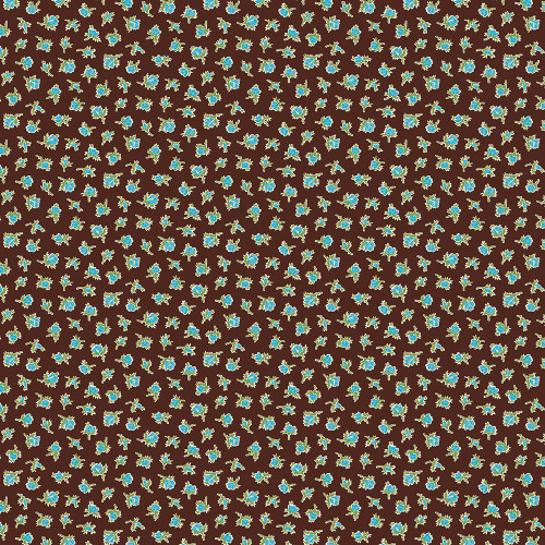 Windham Fabrics Pocket Posies Whistler Studios Rosebud Brown
